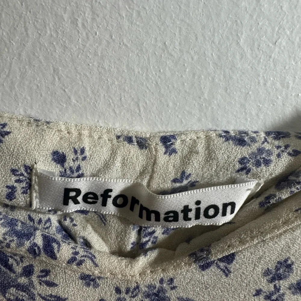 Reformation White and Blue Floral Maxi Dress - Picture 2 of 5